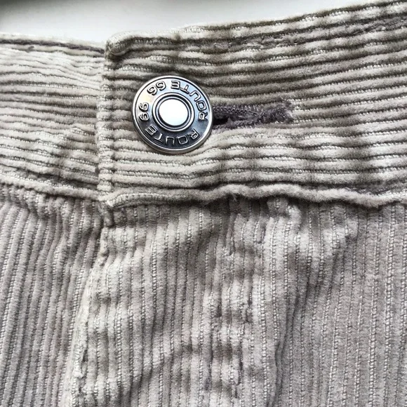 Route 66 Pants Mens Sz 42x30 Beige Corduroy Loose Fit Y2K Vintage Standard Wale - Picture 2 of 15